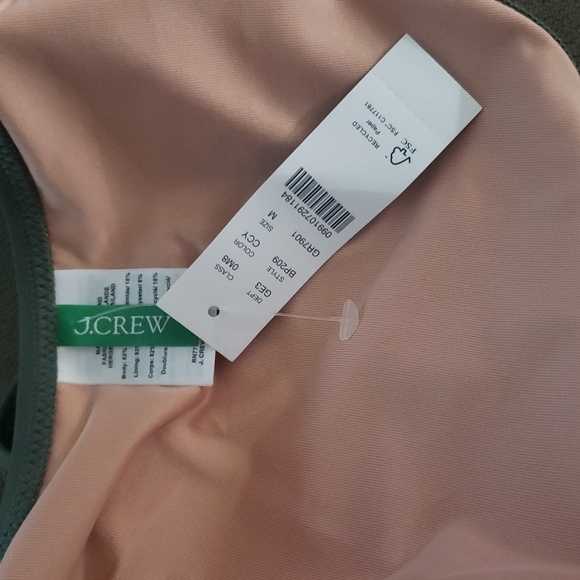 New J. Crew 2 Piece Retro Bikini Color Block Size Medium - Picture 6 of 9